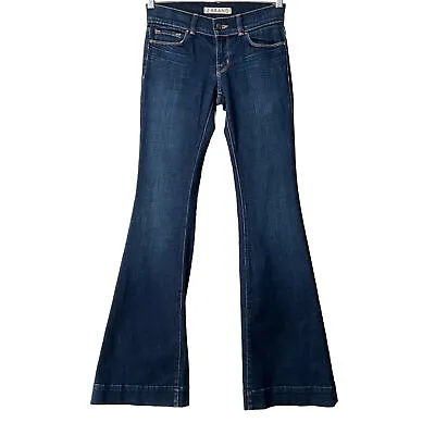 J. Brand Jeans Women 26 Blue Love Story Flare Leg Low Rise Celebrity Sighting • $50