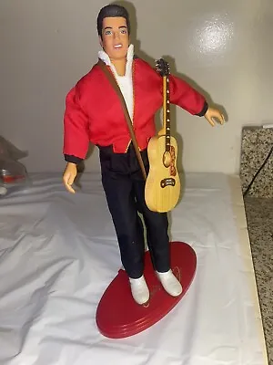 Elvis Presley “12” Jailhouse Rock Hasbro Collector's Doll Figurine  1993 + Stand • $53.95