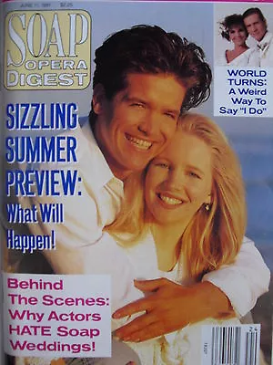 MICHAEL DAMIAN  LAURALEE BELL  June 11 1991 SOAP OPERA DIGEST  BRONWEN BOOTH • $7.50