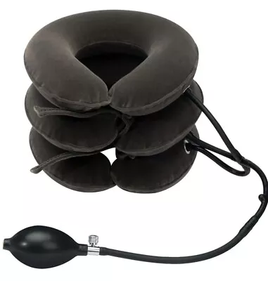 Cervical Neck Traction Device For Instant Neck Pain Relief Inflatable Stretcher • £14.99