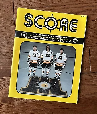 Vintage 1991 AHL American Hockey League Program - Maine Mariners • $17