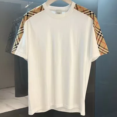 Burberry White Panel Check T-Shirt XL • $59