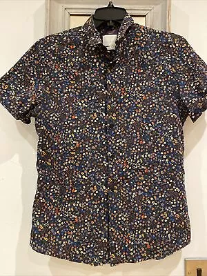 Blouse Cotton Shirt Unisex Morris Liberty Cotton Top S 10 12 Mens Womens • £18