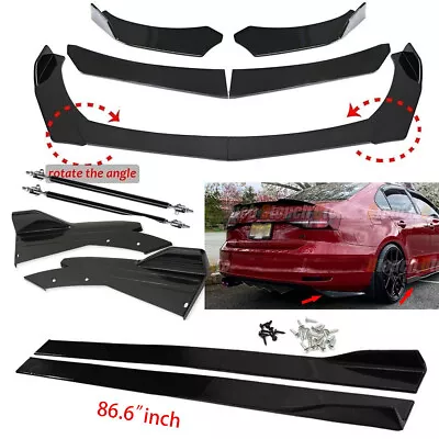 For Volkswagen   Front Bumper Spoiler Body Kit /Side Skirt /Rear Lip/Strut Rod • $69.99