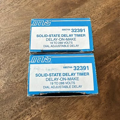 Mars 32391 Delay On Make Solid-State Delay Timer - SET OF 2 - NEW IN BOX • $29.99