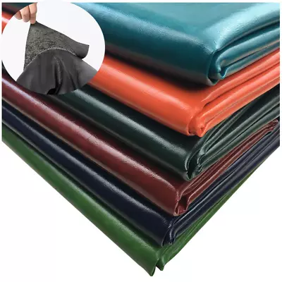 1PC Self Adhesive Oiled Wax Faux Leather Fabric DIY Sofa Headboard Material • $21.82