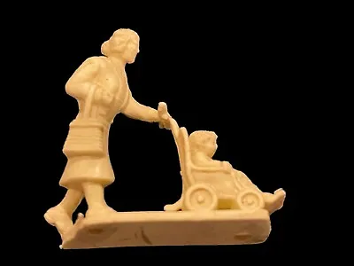 Marx Disneyland Play Set Woman Pushing Baby Carriage Figure • $15