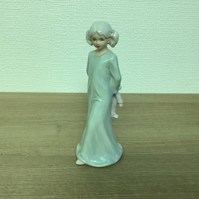 £4.95 • Buy Girl With Teddy Figurine