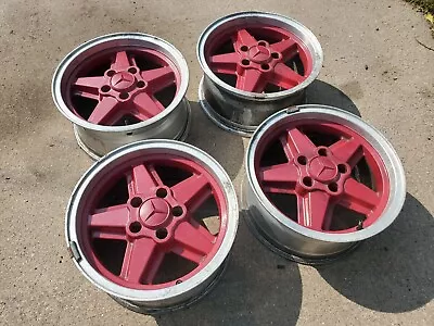 $395 • Buy Ronal R9 Wheels Rims 15” Mercedes AMG Penta W123 W126 W114 W108 R107 W124 W201