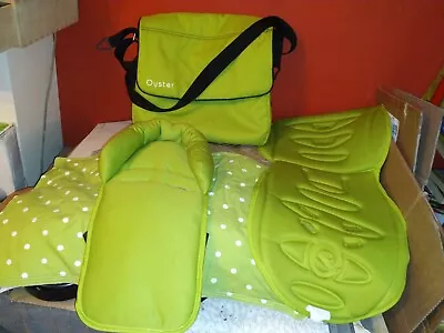 Babystyle Oyster Pushchair Changing Bag Green / Baby Mat Etc • £21.99