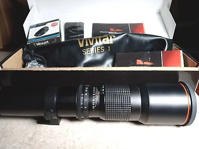 Vivitar Series 1 500mm F/8.0 Multi Coated Telephoto Lens • $24.95