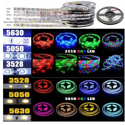 Wholesale LED Strip Lights 3528 5050 5M/10M/15M/20M RGB SMD 12V Roll Waterproof • $38.99