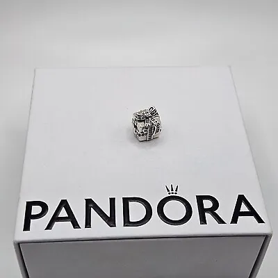 Genuine Pandora Sparkling Gift Present Charm ALE 925 #791400CZ • £16