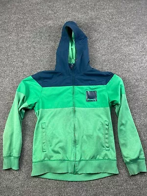 Bench Urbanwear Jacket Men's LG Green Blue Full Zip Hooded Pockets Windbreaker • $12