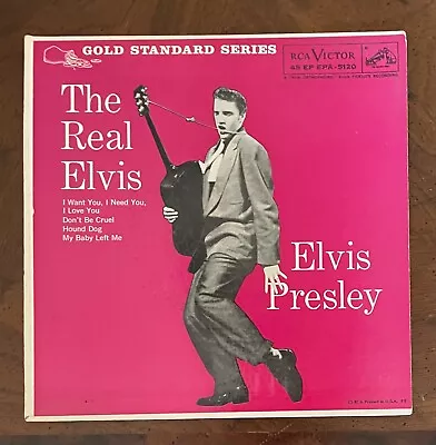 ELVIS PRESLEY - 1959 THE REAL ELVIS Rca Victor EP 7'' ( Epa-5120) • $40