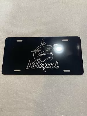 MLB Miami Marlins License Plate Tag Laser Engraved ￼ • $15.99