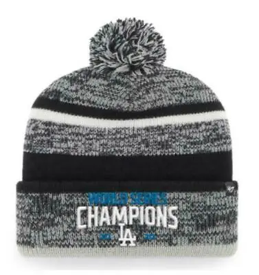 Los Angeles Dodgers '47 2020 World Series Champions Cuffed Pom Knit Hat Beanie • $21.59