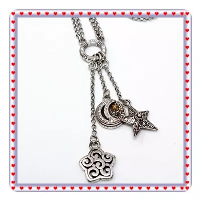 Brighton Moonlight Gaze Celestial Moon Star Pendant Necklace • $42.25