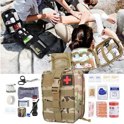 Survival First Aid Kit Medical Emergency Military Trauma Bag Tactical Camping • $8.99