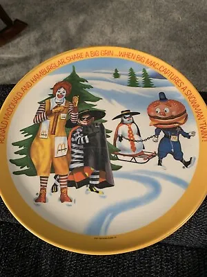 McDonald’s Collector Plate 1977 Winter Season • $15