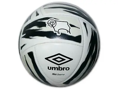 Umbro Derby County Football Neo Swerve White Gr.5 Dcfc Fan Ball Training Ball • $37.28