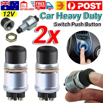 2x 12V Car Heavy Duty Switch Push Button Ignition Track Engine Start Starter AU • $12.68