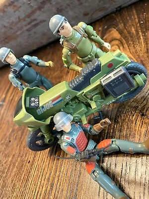 Vintage GI Joe Action Figures Motorcycle & ACCESSORIES LOT 1982 Series 1 • $33