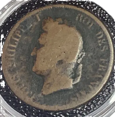 Rare 1839 A Louis Philippe French Colonies 10 Centimes – KM 13 • £6.88