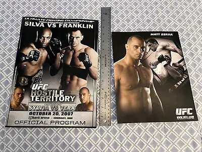 2007 UFC 77 Official Program Anderson Silva Rich Franklin Matt Serra Insert Rare • $69.99