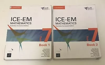ICE-EM Mathematics Australian Curriculum Edition Year 7 Book 1 & 2 • $53.97