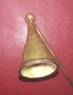 £10 • Buy Vintage Well Used Brass Pawn Shaped Candle Snuffer.      UK RURAL SELLER (bc) 