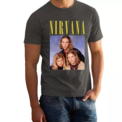 VINTAGE FEEL - Nirvana Hanson Merch Faded Grey Color Rock Band Shirt 100571GG • $21.96