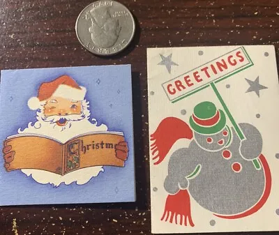 Small Vintage Folded Christmas Gift Tags • $4.99