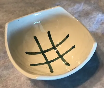 Vintage Serghini Safi Signed Moroccan Pottery Bowl Dish 4.25” Tic Tac Toe • $9.75