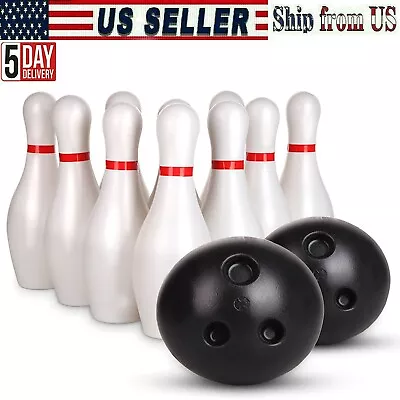 Bowling Game For Kids10 Pins & 2 Balls Family Fun Game For Birthday Gift Set • $13.99