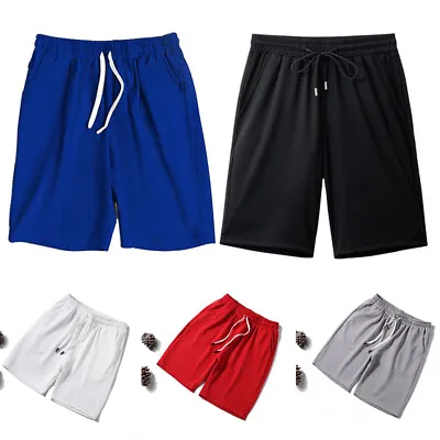 Mens Gym Bodybuilding Shorts Quick Dry Pockets Mesh Training Running Sports • $6.98