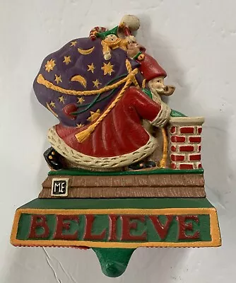 Midwest Mary Engelbreit “Believe In Santa” Cast Iron Stocking Hanger • $25