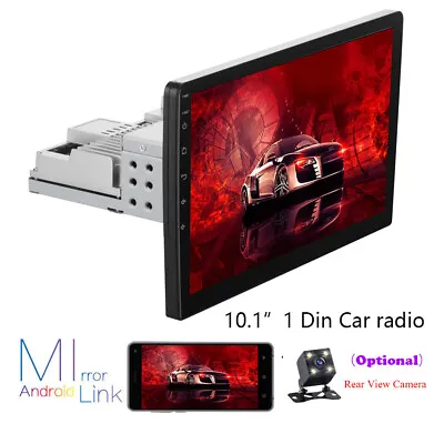 $123.99 • Buy Android 10.0 10.1in Single 1DIN Car Stereo Radio Player WIFI GPS Mirror Link 32G
