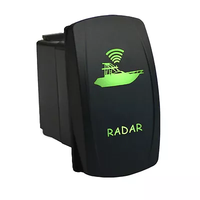 Rocker Switch 6M43G 12V RADAR LED Green DAYSTAR ARB Marine Waterproof • £7.90