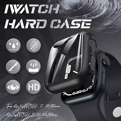 $5.75 • Buy For Apple Watch IWatch Series Ultra 8 7 6 5 4 3 2 1 SE Case Full Glass Cover Oz