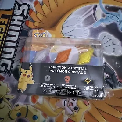 $35 • Buy Pokemon Z-Crystal 3-Pack Normalium Z, Fightinium Z, Electrium Z DAMAGED PACKAGE