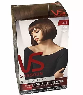 Vidal Sassoon VS Salonist Hair Color Dark Auburn Permanent Color Kit 4/4 • $19.99