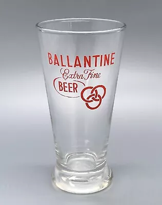 Ballantine Beer Sham Glass / Vtg Tavern Barware Advertising / Man Cave Bar Decor • $29.95