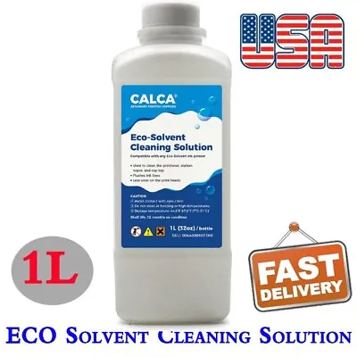 US Stock 1L Compatible ECO Solvent Ink Cleaning Solution • $29.04