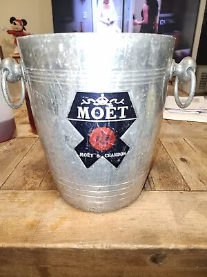 Vintage  Moet & Chandon Champagne Aluminum Ice Bucket   • $24.99