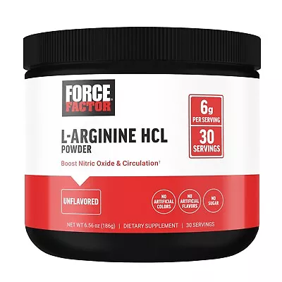 Force Factor L-Arginine HCL Powder 6000mg Unflavored 30 Servings • $16.99