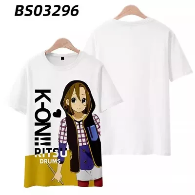 K-ON Anime Cosplay Casual Unisex T-shirt Short Sleeve Men Woman TEE H14 • $23.99