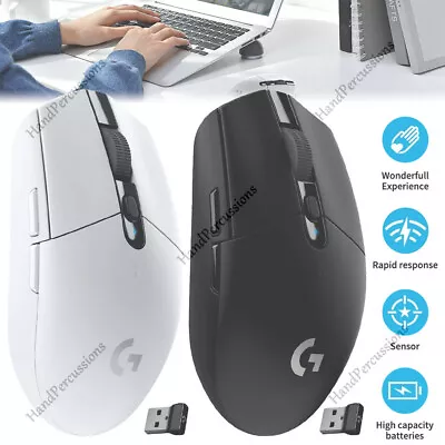 PC Computer Wireless Mouse G304 Light Speed DPI Windows USB Gaming Mouse AU • $21.99