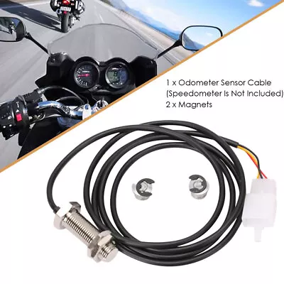 Motorcycle Speedometer Replacement Kit Digital Odometer Sensor Cable Universal • $12.08