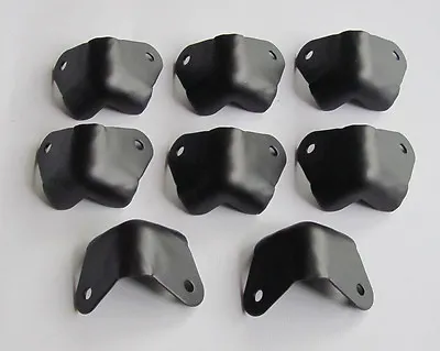 8x Metal Two Hole Guitar AMP Amplifier Corners Speaker Corner Black Fits Fender • $10.99